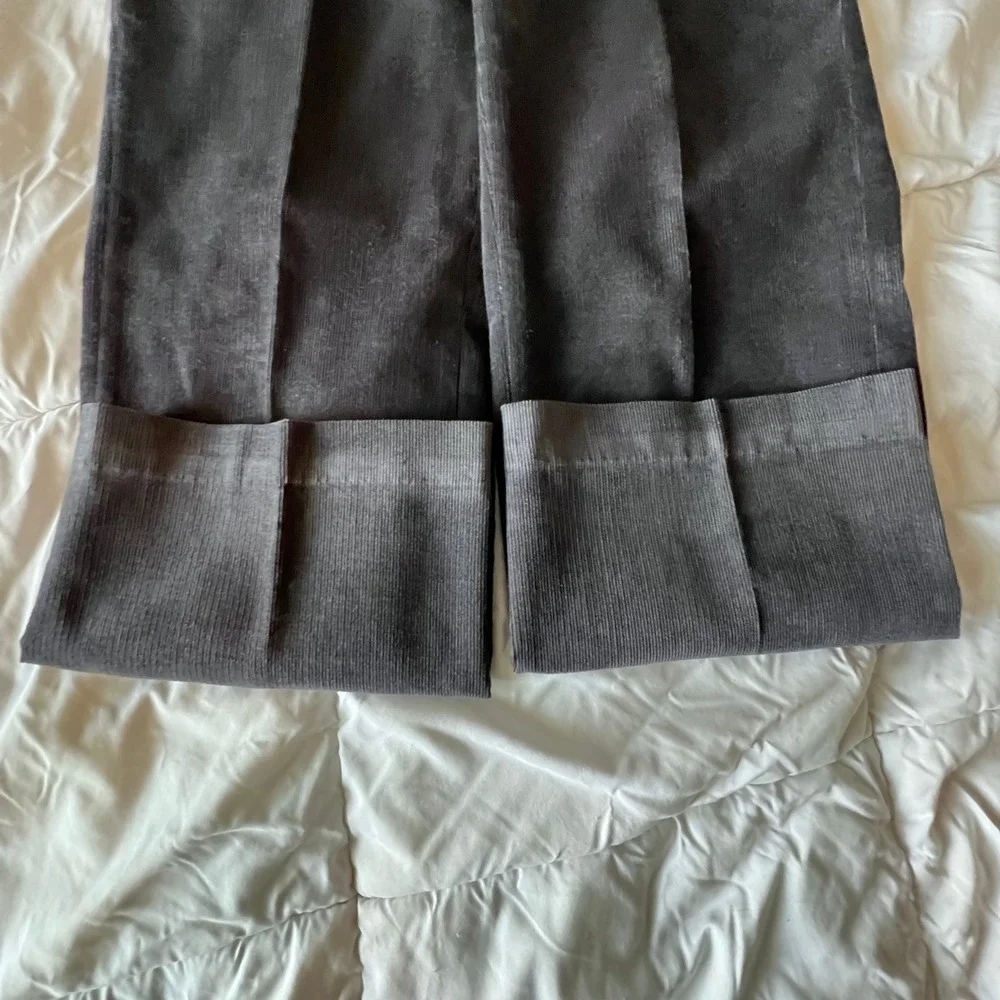 Vintage Farah Mens Corduroy Pants Trousers‎ Casual Dress Pants Gray
